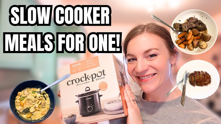 SINGLE SERVING SLOW COOKER RECIPES! CROCKPOT MEALS FOR ONE!