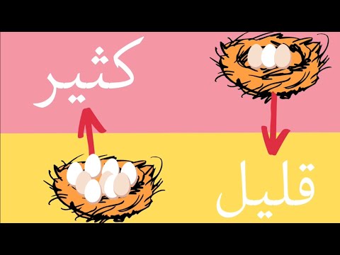 سلسلة تعليم المفاهيم الحلقة السادسة كثير قليل للاطفال عفاف كي جي AFAFKG