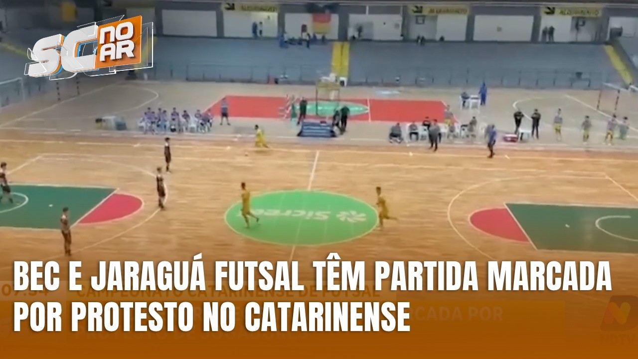 Negativa de adiamento provoca protesto em jogo entre BEC e Jaraguá