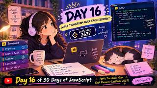 Day 16 of 30 Days of JavaScript 💜 | Apply Transform Over Each Element — LeetCode 2637