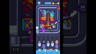Pixel Flow How to beat Level 1108 walkthrough solution, no power ups(no commentary just chill music)