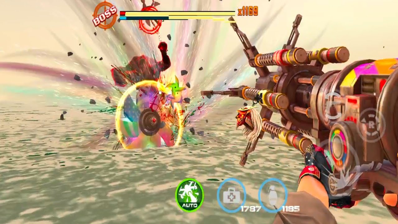 Dead Target : Zombie Sailor Boss VS  Pinwheel Cracker