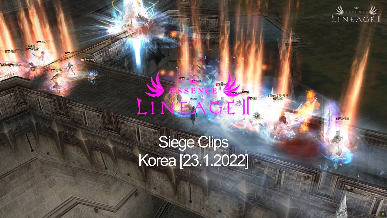 [KR][L2 Essence] Siege clips from 오크+ server