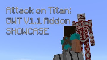 Attack on titan: GWT V1.1 Addon SHOWCASE | MINECRAFT 1.21