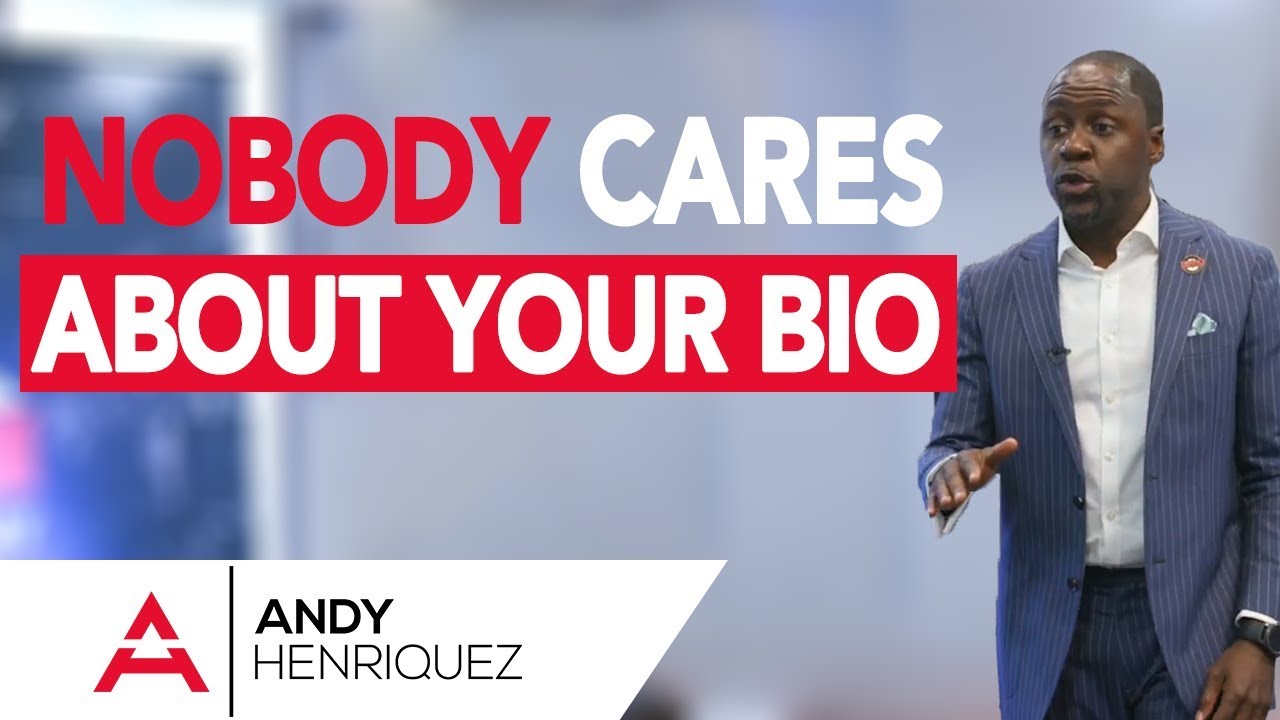 Nobody Cares About Your Bio | Master Storyteller Academy  | Andy Henriquez