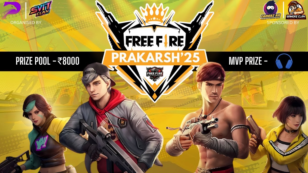 Free Fire Tech FINAL QUALIFICATIONS | FREE FIRE TECH SHOWDOWN | PRAKARSH'25 - YouTube