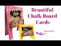 Beautiful Chalk Board Cards