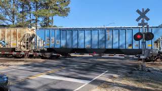 CSX 5279 leads a good sized south bound mixed freight with CSX 3125 as a mid DPU Saturday 3/28/2026 Profile