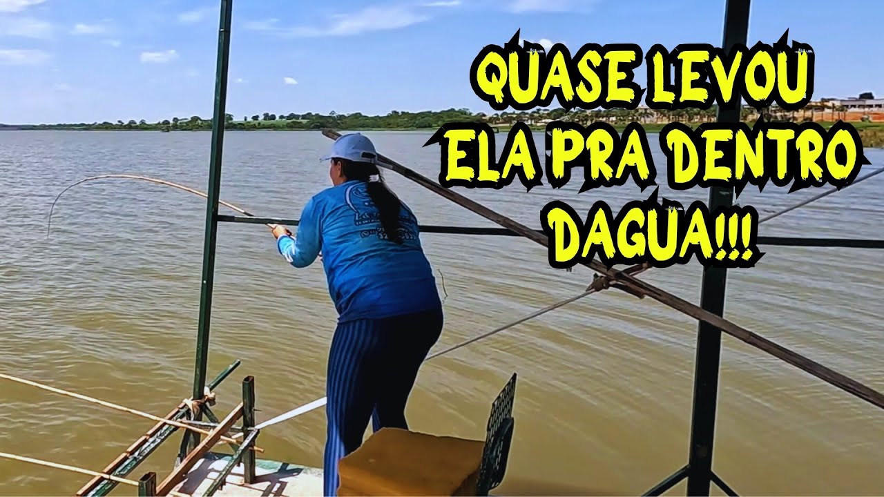 Pescaria Caipira no Batelão no Riviera Guaraci o bruto apareceu mas.....