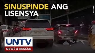 Lisensya ng mga driver sa viral road rage incident sa EDSA-Ortigas, suspendido