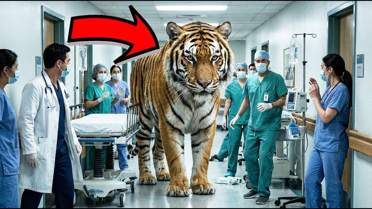 DZIKI TYGRYS WŁAMAŁ SIĘ DO SZPITALA. POWÓD JEGO WIZYTY WZRUSZY CIĘ DO ŁEZ!