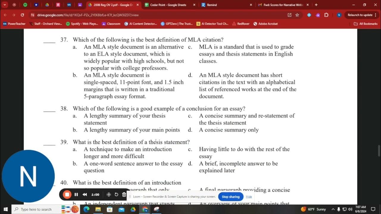 200B Final Exam 2024 Alt YouTube