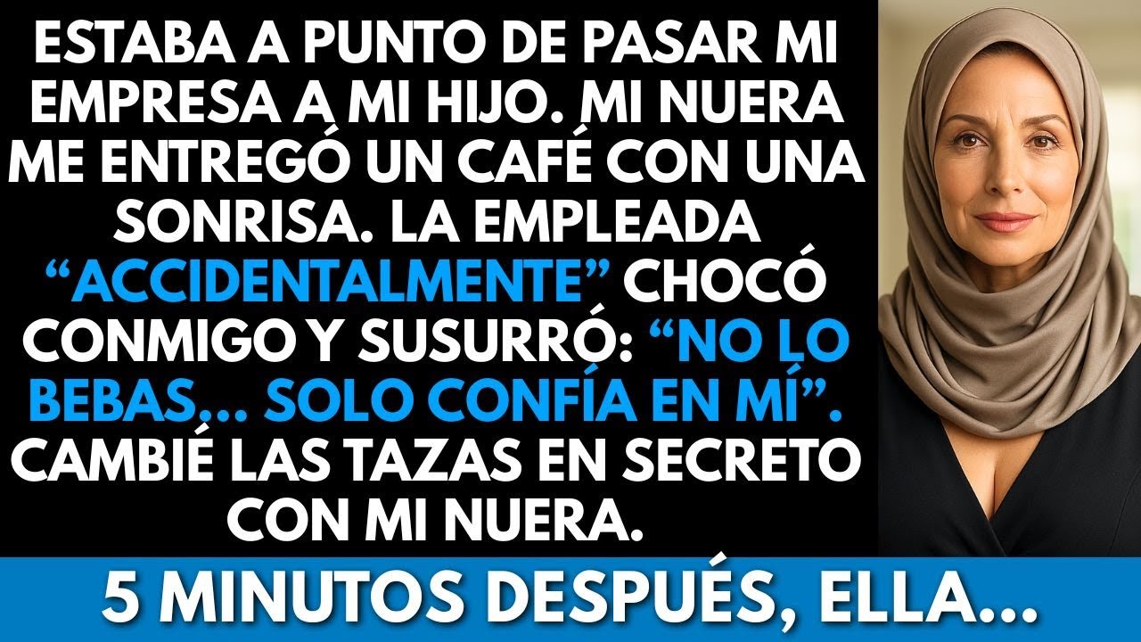 Mi nuera me dio café antes de la reunión. La empleada lo derramó a propósito. Eso me salvó…