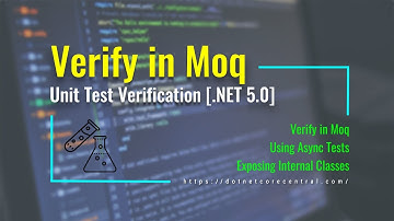 Using Verify of Moq framework in Unit Testing [Unit Test Verification in .NET 5.0]