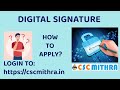 How to apply for Digital Signature (DSC)?
