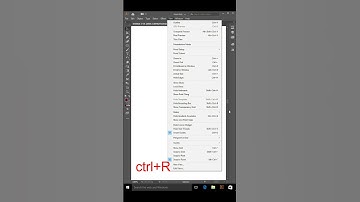 How to show Ruler in Adobe Illustrator