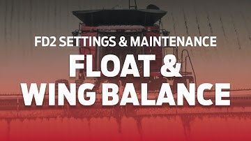 MacDon FD2 FlexDraper  - Float & Wing Balance