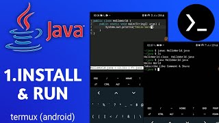 How to install java and run & create java programs. Ditermux Mobile Android ⁉️(Hello World) | Sulmad