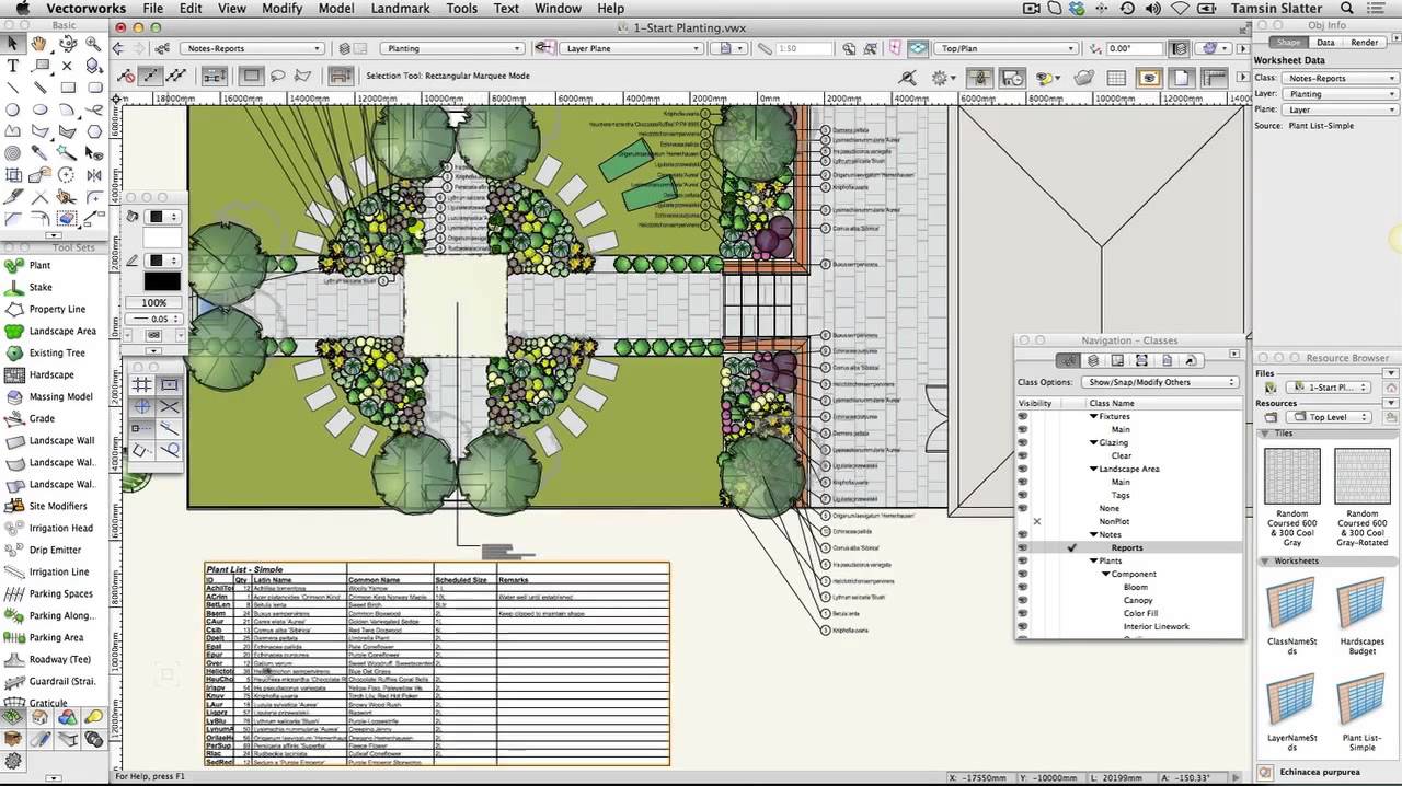 gsg vectorworks landmark 2015 22 create a plant report youtube vector works landmark