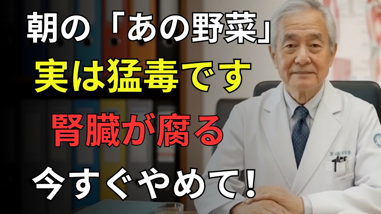 【知らないと危険】70歳以上は要注意⚠️腎臓を静かに壊す野菜4選と守る野菜5選【医師解説】｜医者メモ | 高齢者の健康