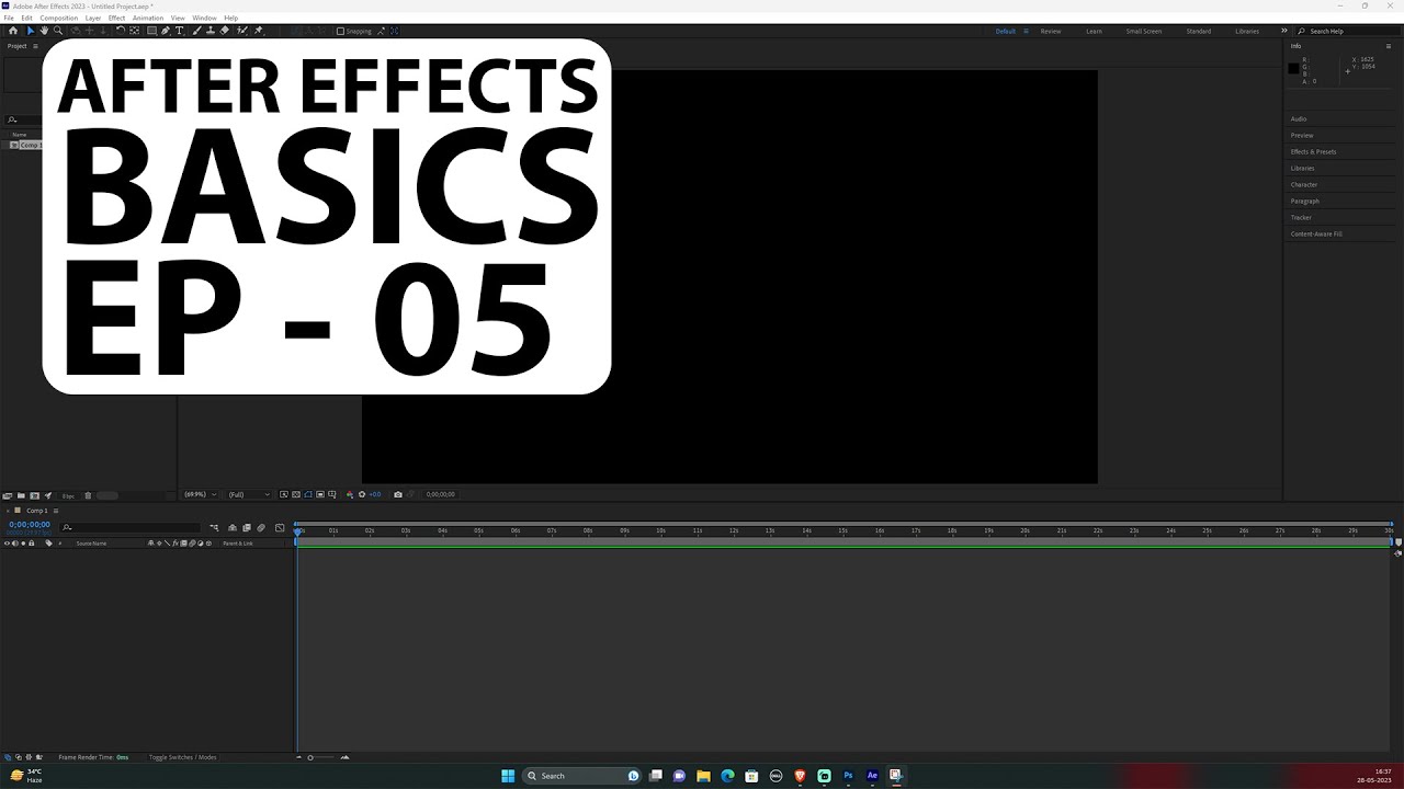 AFTER EFFECTS BASIC | [ HINDI- اردو ] EP - 05 - YouTube