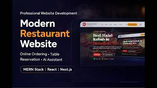 Modern Denmark Kebab Restaurant Website | Responsive Restaurant Website | React + Tailwind CSS