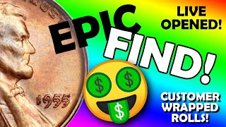 *EPIC* RARE PENNY FOUND in Customer Wrapped ROLLS! $100,000+ FIND!