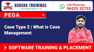 #Pega Tutorials | Case Type 2 | What is Case Management | Pega Training Call  +91 9652532753