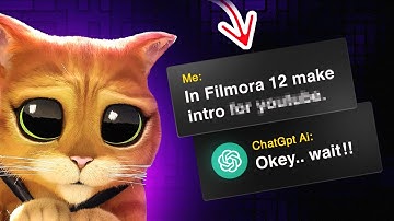 Using ChatGPT Ai To Create Intro in Filmora 12