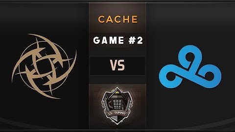 NiP vs Cloud9 Game 2, Cache - cs_summit: Losers