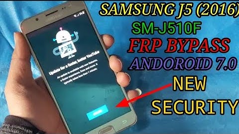 samsung j5 2016 Frp Bypass/samsung j510 google account remove/ youtube update fix New security