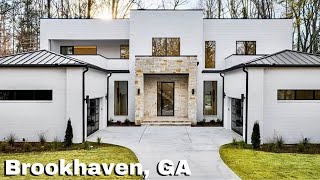 NEW MODERN LUXURY HOME IN ATLANTA GA| 7 BEDS | 8 BATHS | 8,225 Sq Ft | 4 CAR GARAGE | HEATED POOL