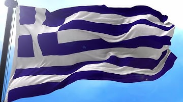 Greece Flag Animation Motion Graphics