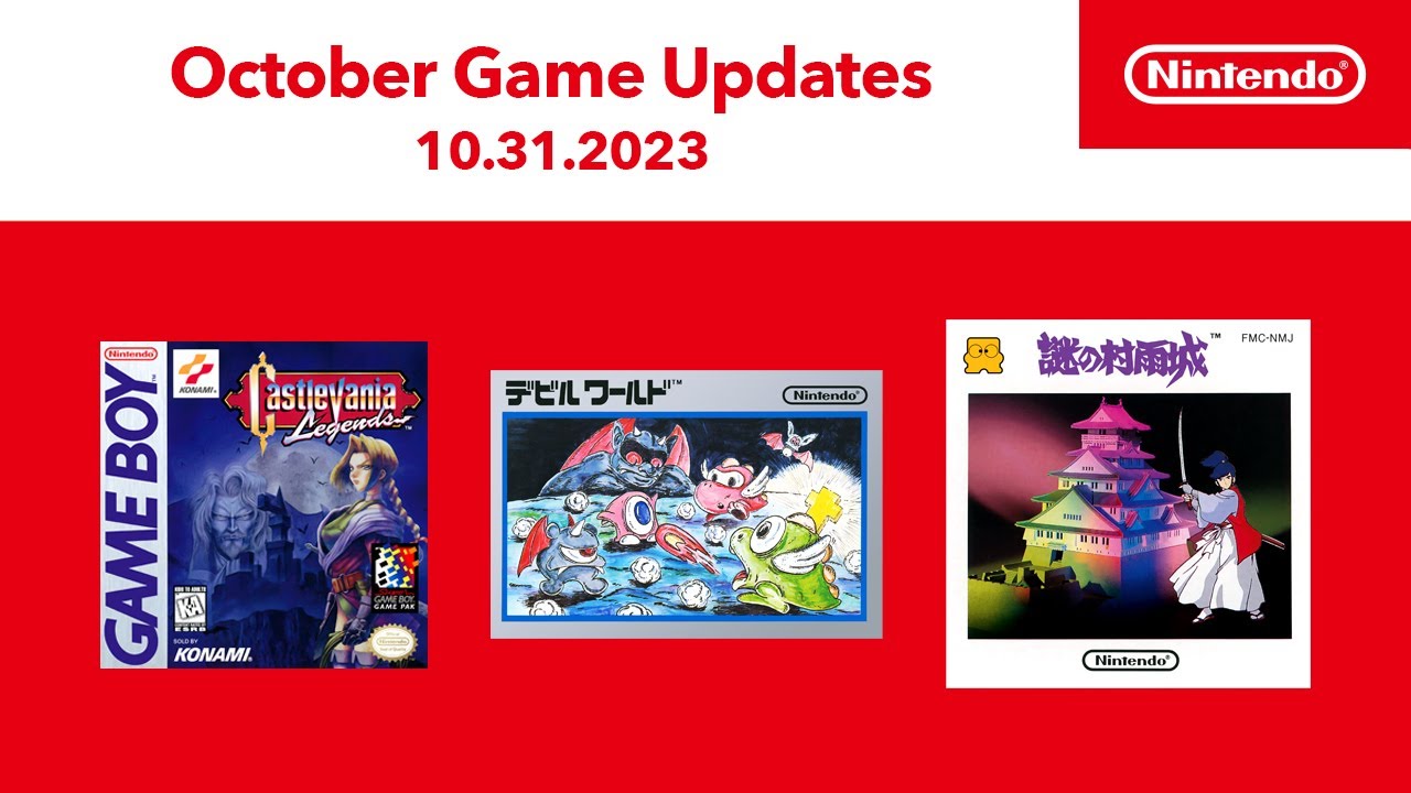 July update! Two Game Boy games are now available for Nintendo