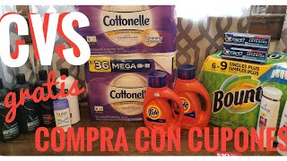 CVS ahorrando con cupones  gratis productos [10 en 40 escenario