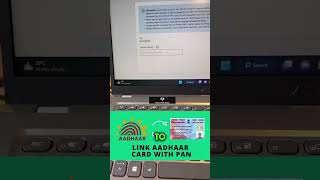 ✅How to Link Aadhar With Pan in 2 MINUTES? #ytshorts #ytshortsindia