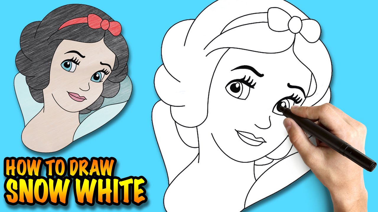 Creative How To Draw Sketch Of Snow White for Adult