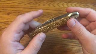 1 Minute Overview: Great Eastern Cutlery #65 Ben Hogan Prototype in Glitter Gold Acrylic