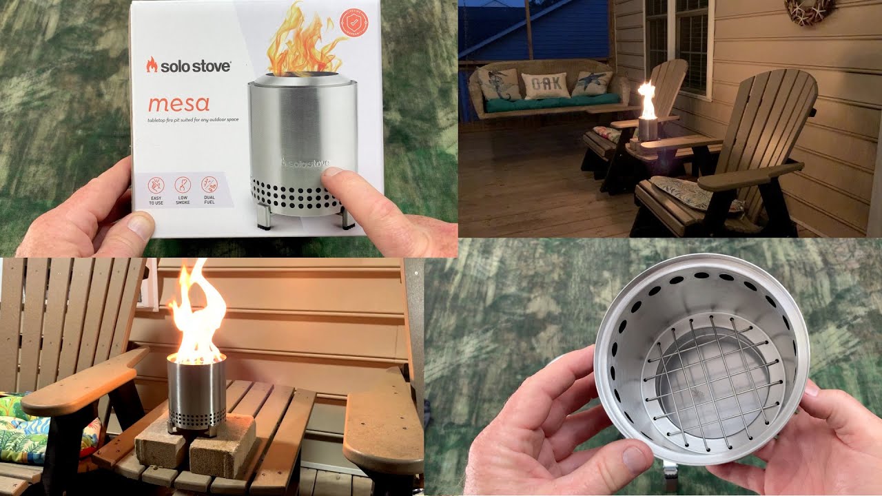Solo Stove Mesa ~ The Table Top Fire Pit ~ Dual Fuel ~ New! – BBQ