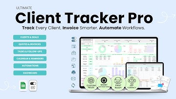 Client Tracker CRM Pro | Google Sheets Tutorial for Small Business