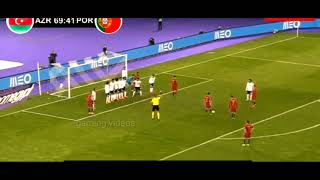 PORTUGAL vs AZERBAIJAN | indirect freekick by RONALDO #cr7 #ronaldo