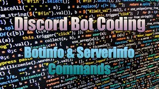 Botinfo & Serverinfo Commands! | Discord Bot Coding #2