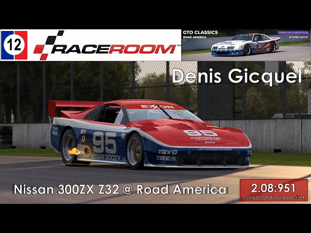 RaceRoom Competition Winning Lap - Road America - Nissan 300ZX Z32