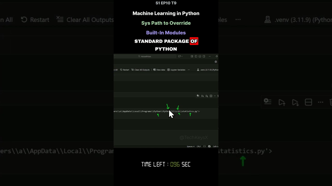 S1 EP10 T9 Машинное обучение на Python Системный путь для переопределения встроенных модулей