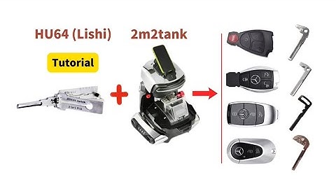 Tutorial of HU64 LISHI pick and decode and get a new key via 2m2tank CNC key cutting machine