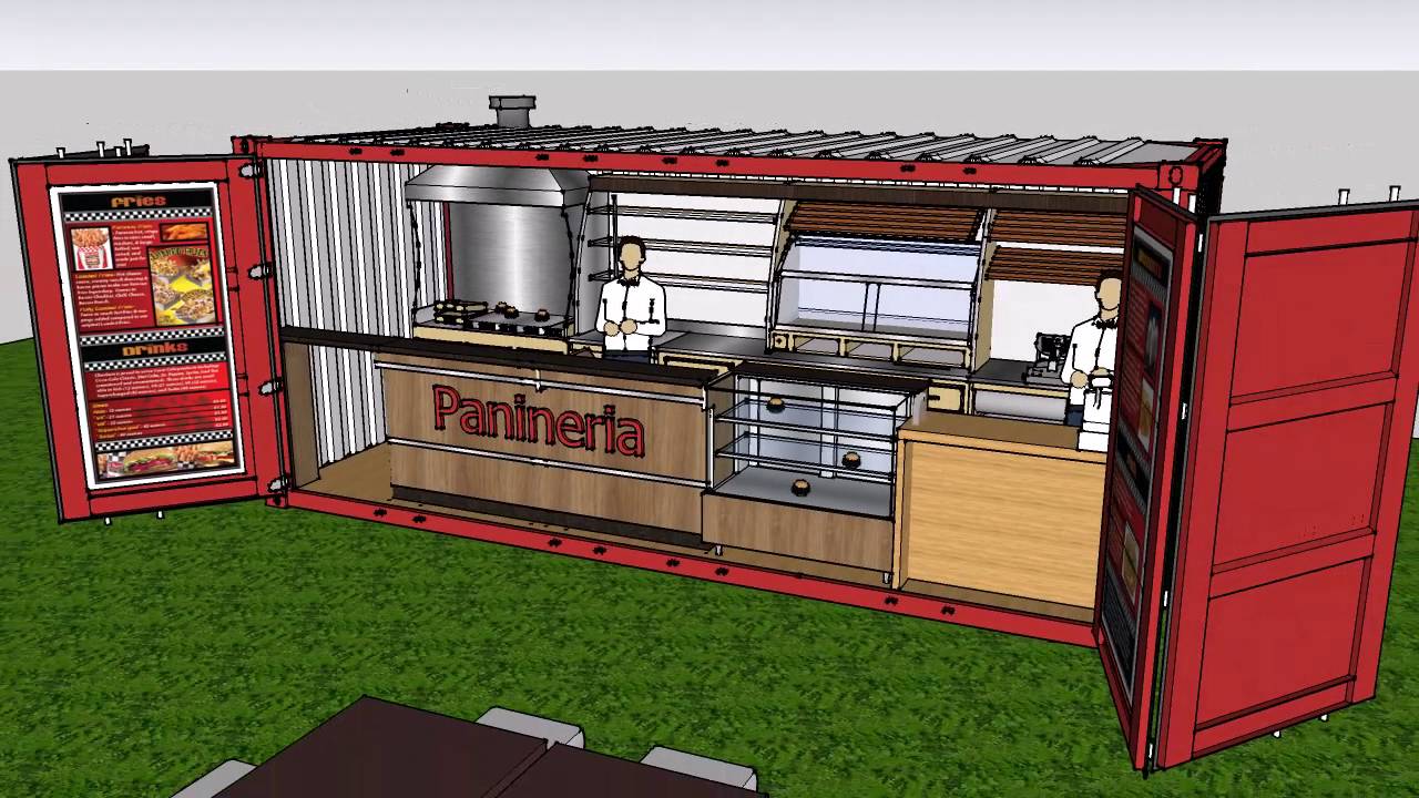 Container Modificati, bar piadine tavola calda panini