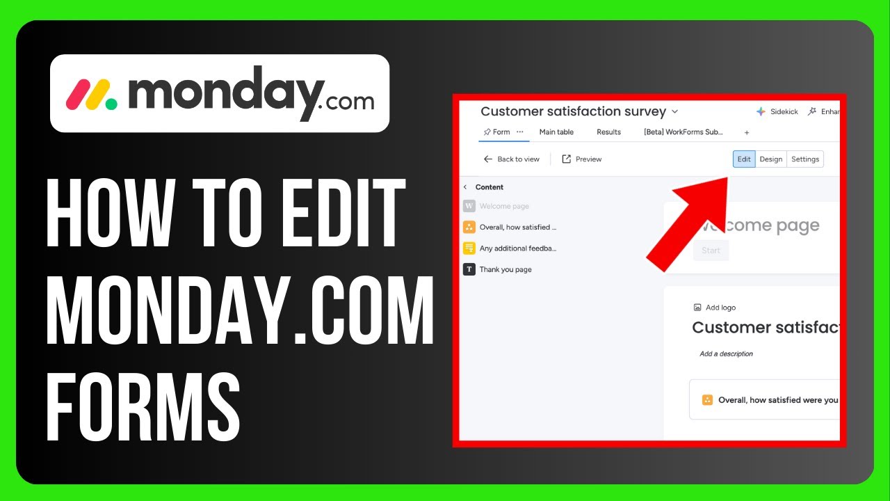 Monday Create Form How to Edit Monday.com Forms - YouTube