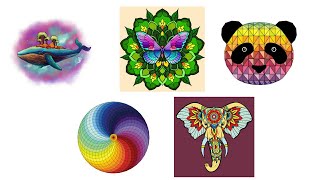 Game mewarnai - Warnai dengan Angka - Buku Mewarnai | Android Gameplay #4 screenshot 2