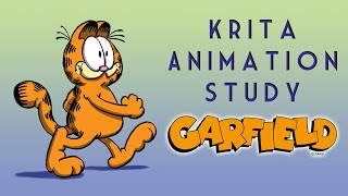 Krita Animation Study: Garfield