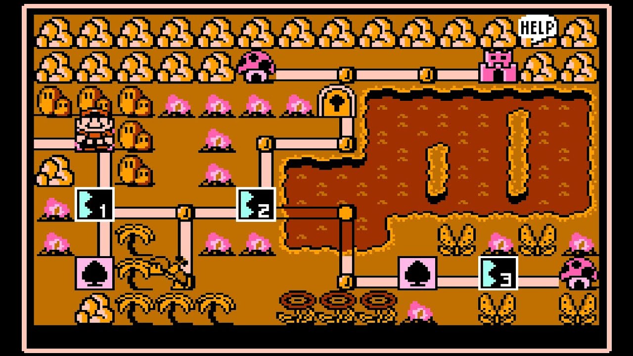 mario3 ZX Spectrum 8-bit pixel art picture 